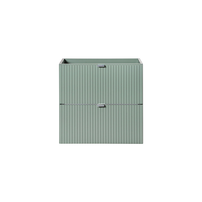 Meuble sous-vasque 60 cm 2 tiroirs finition vert sauge Line Reed Green